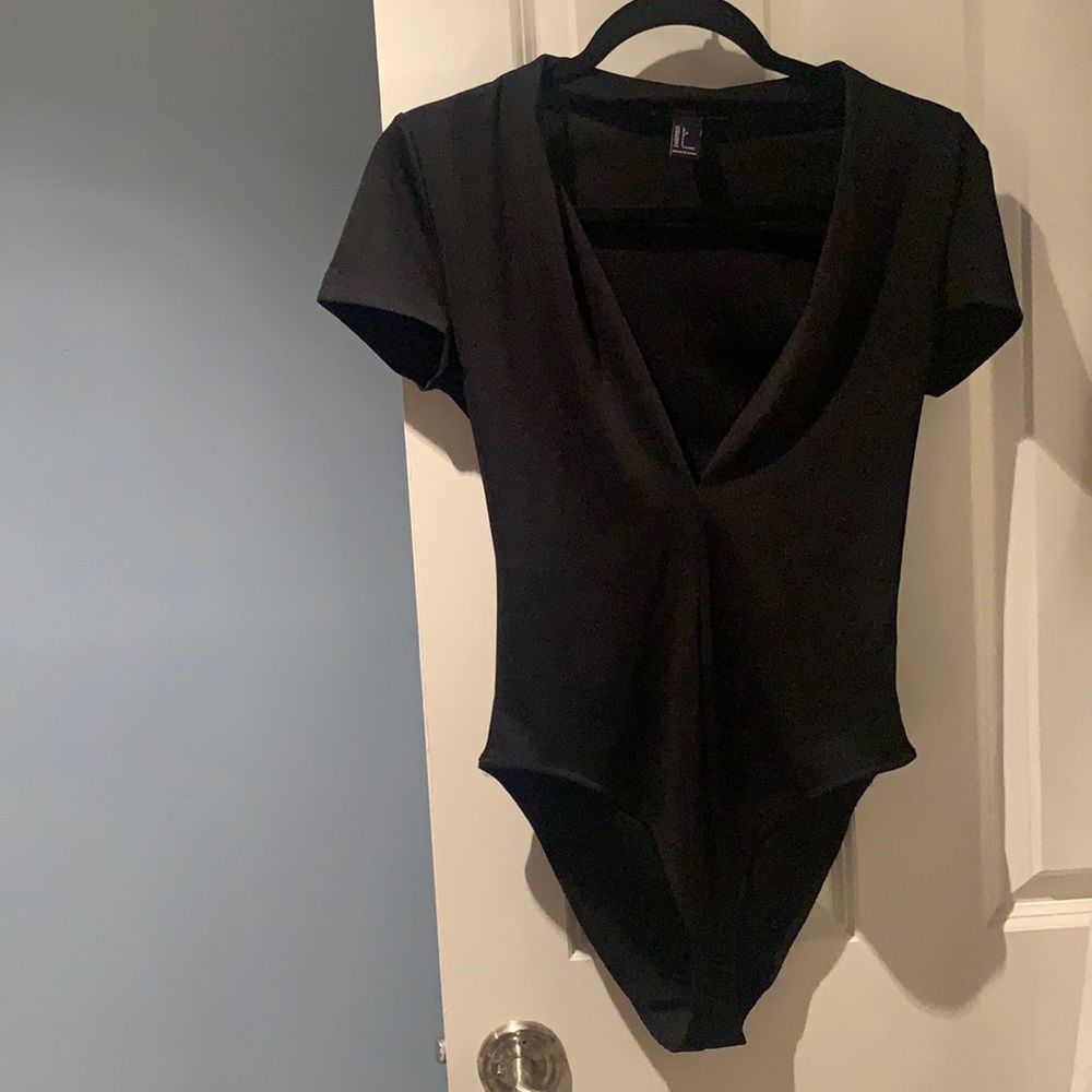 Low Cut V Neck Bodysuit